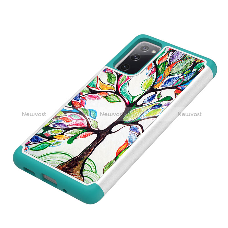Silicone Matte Finish and Plastic Back Cover Case 360 Degrees JX1 for Samsung Galaxy S20 FE (2022) 5G