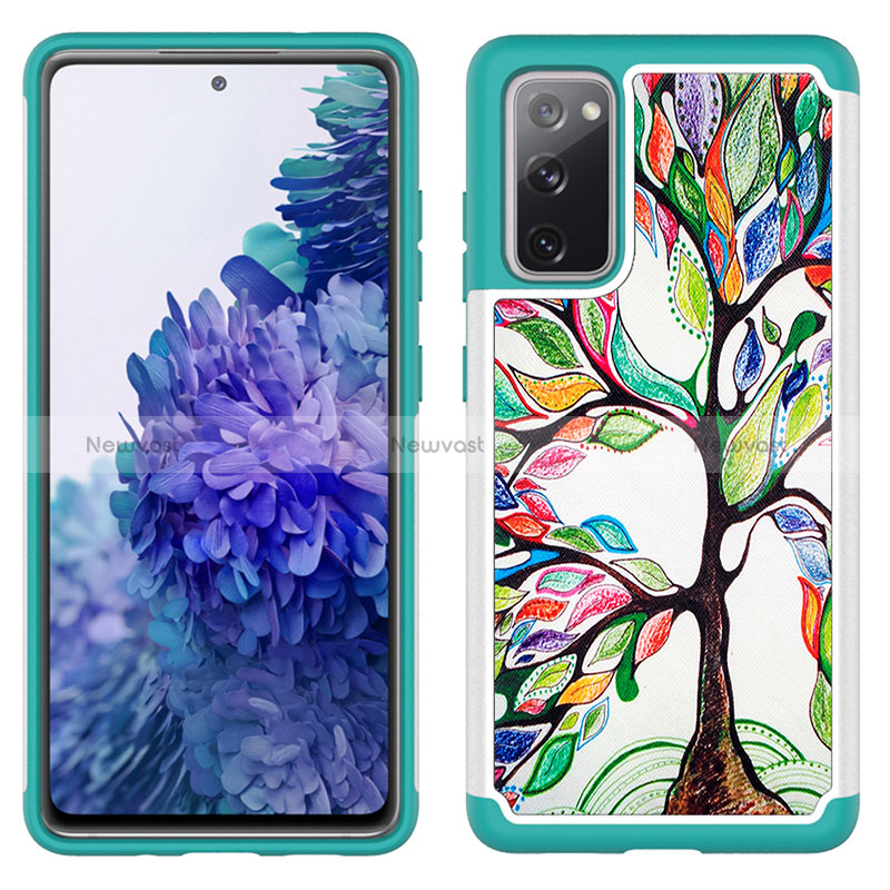 Silicone Matte Finish and Plastic Back Cover Case 360 Degrees JX1 for Samsung Galaxy S20 FE 5G