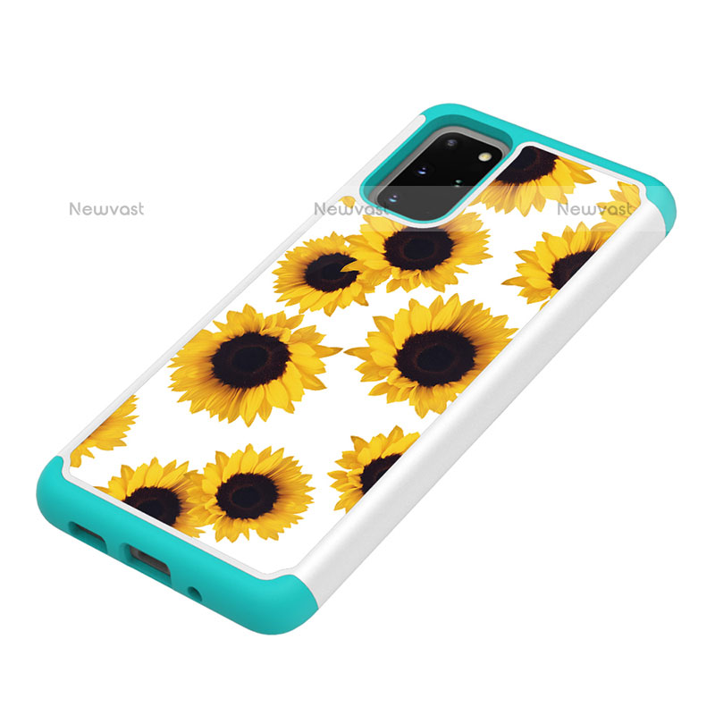 Silicone Matte Finish and Plastic Back Cover Case 360 Degrees JX1 for Samsung Galaxy S20 Plus