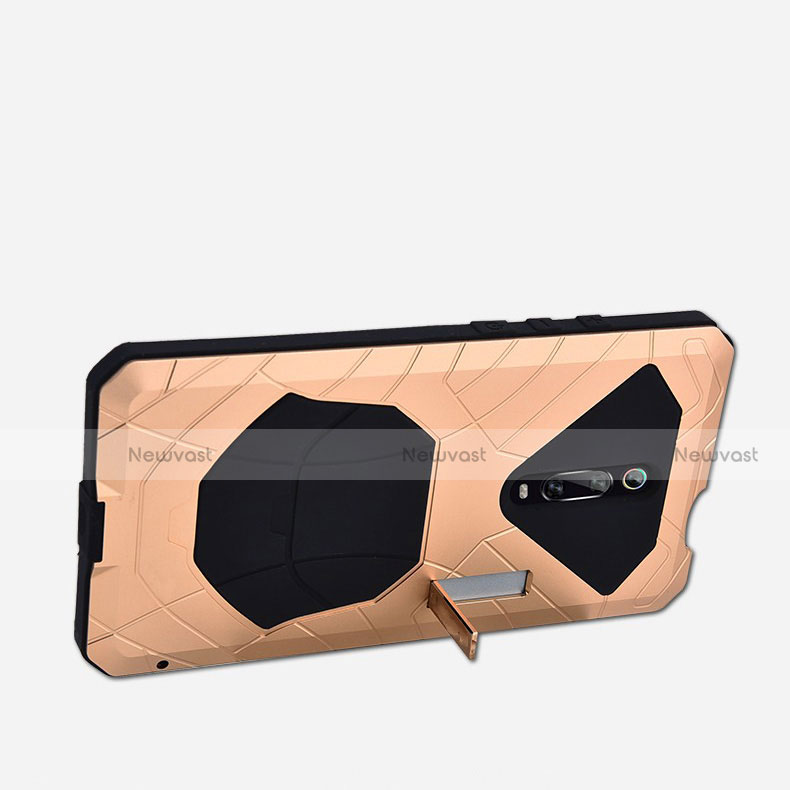 Silicone Matte Finish and Plastic Back Cover Case 360 Degrees R01 for Xiaomi Mi 9T
