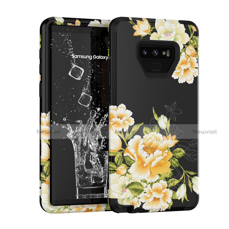 Silicone Matte Finish and Plastic Back Cover Case 360 Degrees U01 for Samsung Galaxy Note 9