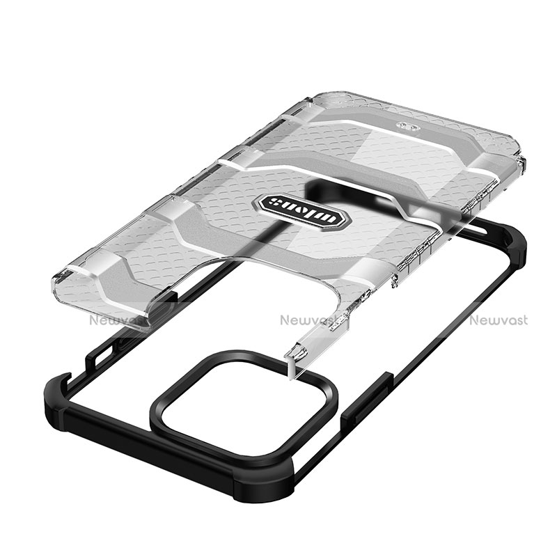 Silicone Matte Finish and Plastic Back Cover Case 360 Degrees U02 for Apple iPhone 13 Pro Max