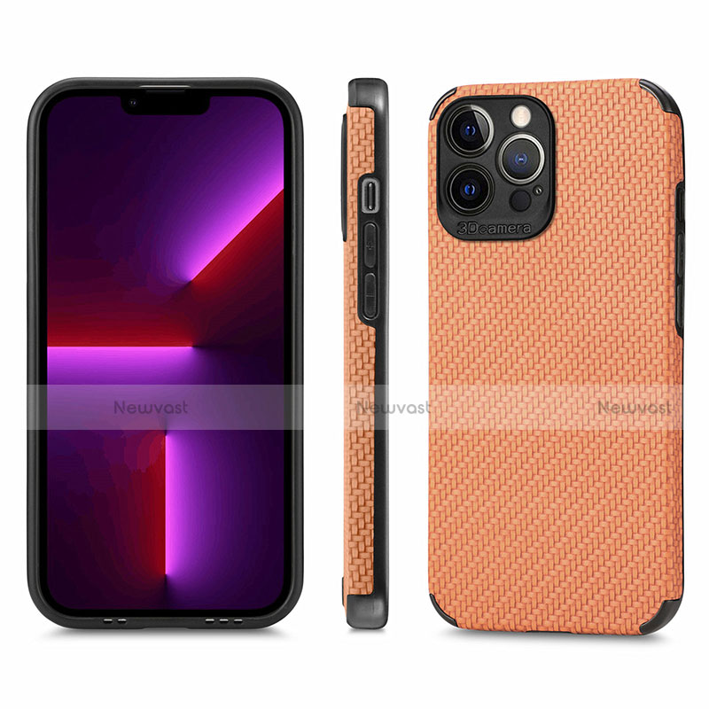 Silicone Matte Finish and Plastic Back Cover Case 360 Degrees U04 for Apple iPhone 13 Pro