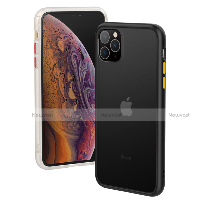 Silicone Matte Finish and Plastic Back Cover Case for Apple iPhone 11 Pro Max