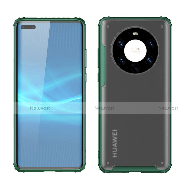 Silicone Matte Finish and Plastic Back Cover Case for Huawei Mate 40 Pro+ Plus