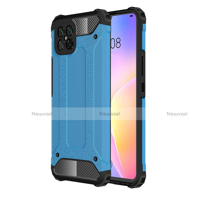 Silicone Matte Finish and Plastic Back Cover Case for Huawei Nova 8 SE 5G