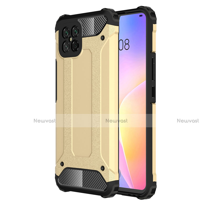 Silicone Matte Finish and Plastic Back Cover Case for Huawei Nova 8 SE 5G