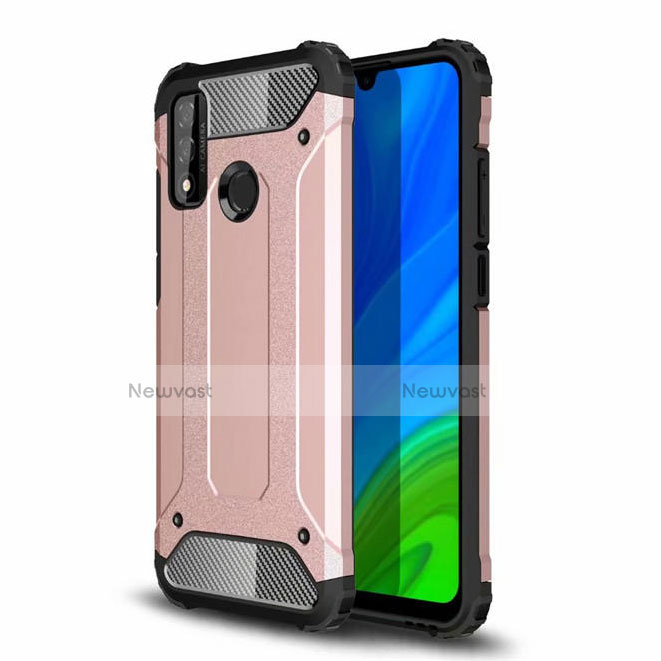 Silicone Matte Finish and Plastic Back Cover Case for Huawei Nova Lite 3 Plus