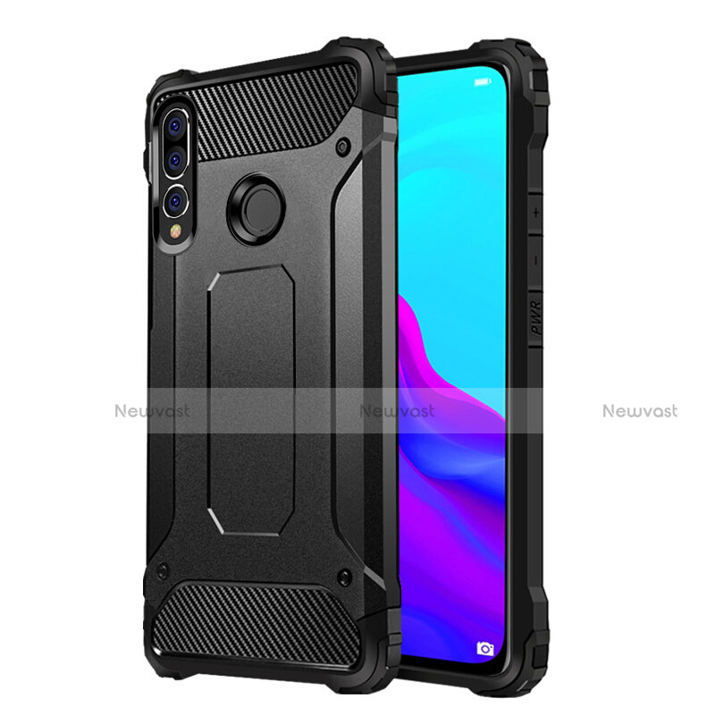 Silicone Matte Finish and Plastic Back Cover Case for Huawei P30 Lite