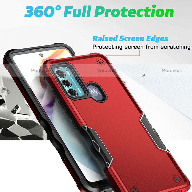 Silicone Matte Finish and Plastic Back Cover Case for Motorola Moto Edge 20 Lite 5G