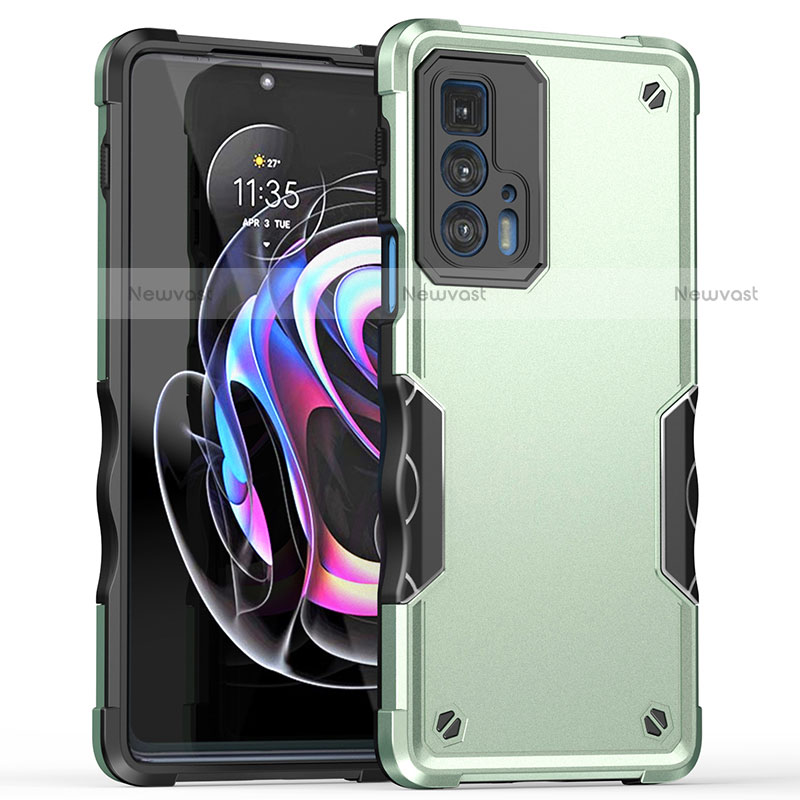 Silicone Matte Finish and Plastic Back Cover Case for Motorola Moto Edge 20 Pro 5G