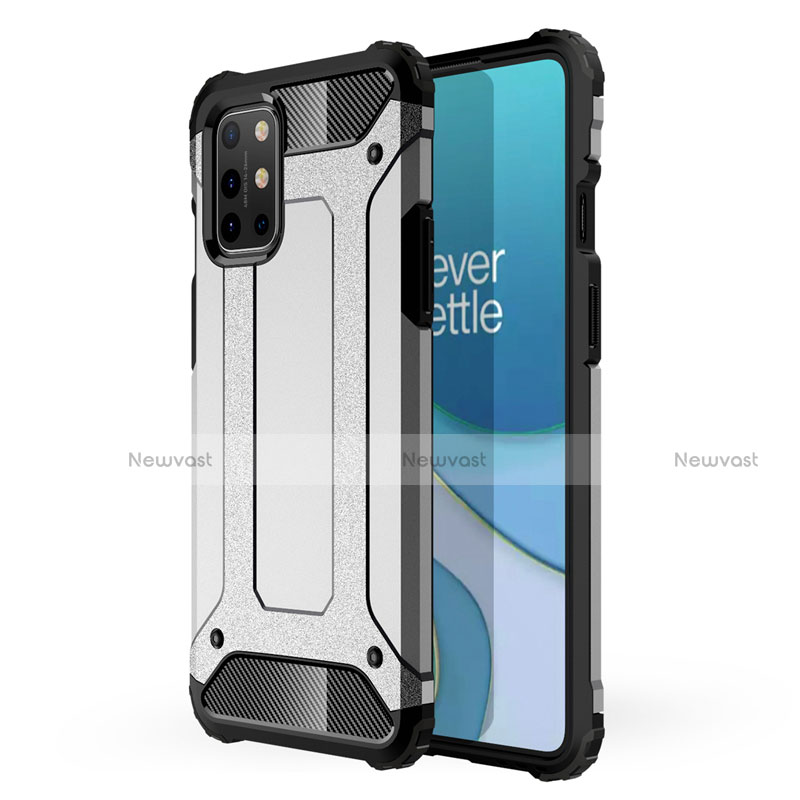 Silicone Matte Finish and Plastic Back Cover Case for OnePlus 8T 5G