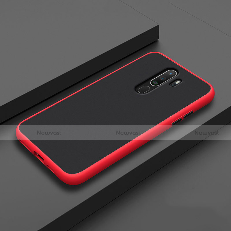Silicone Matte Finish and Plastic Back Cover Case for Oppo A5 (2020)
