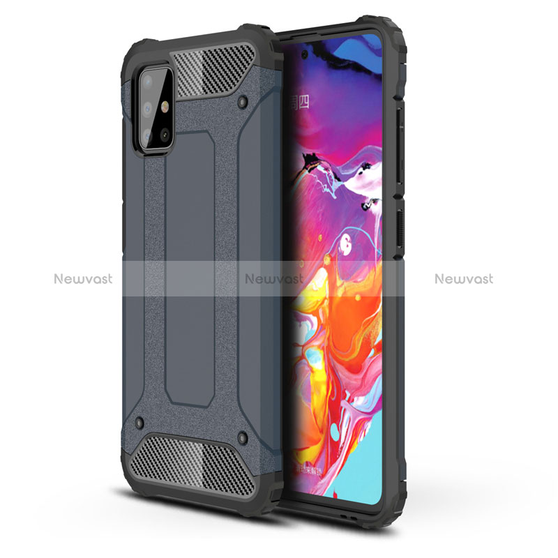 Silicone Matte Finish and Plastic Back Cover Case for Samsung Galaxy M40S