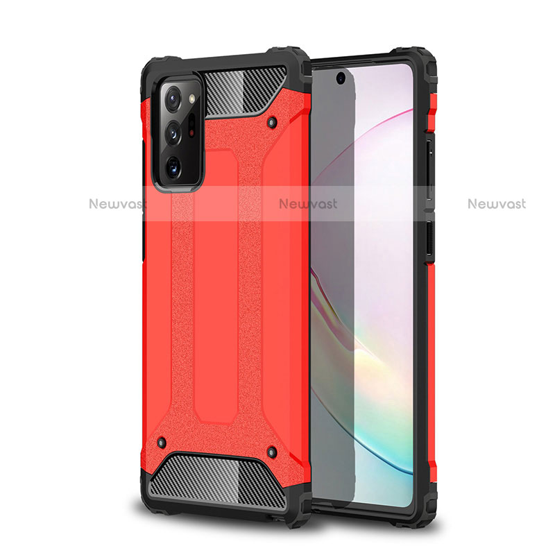 Silicone Matte Finish and Plastic Back Cover Case for Samsung Galaxy Note 20 Ultra 5G