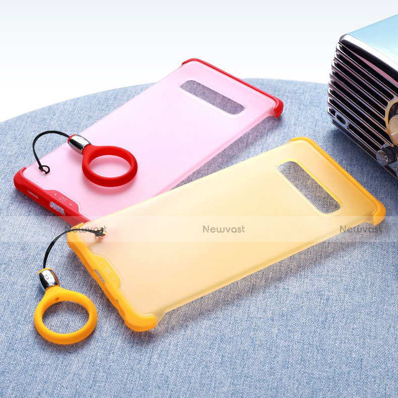 Silicone Matte Finish and Plastic Back Cover Case for Samsung Galaxy S10 Plus