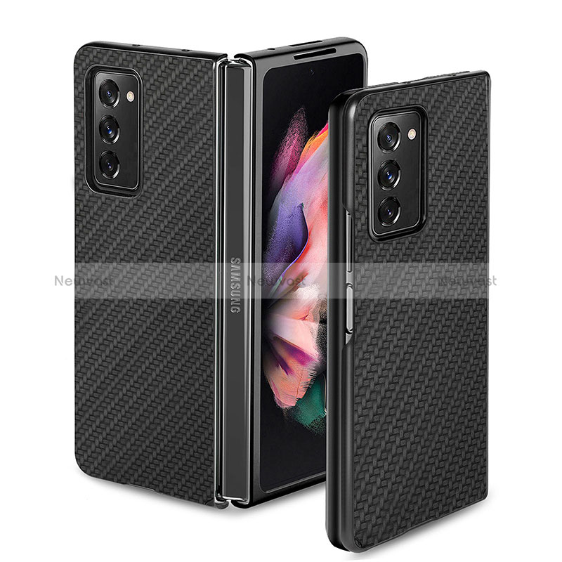 Silicone Matte Finish and Plastic Back Cover Case for Samsung Galaxy Z Fold2 5G