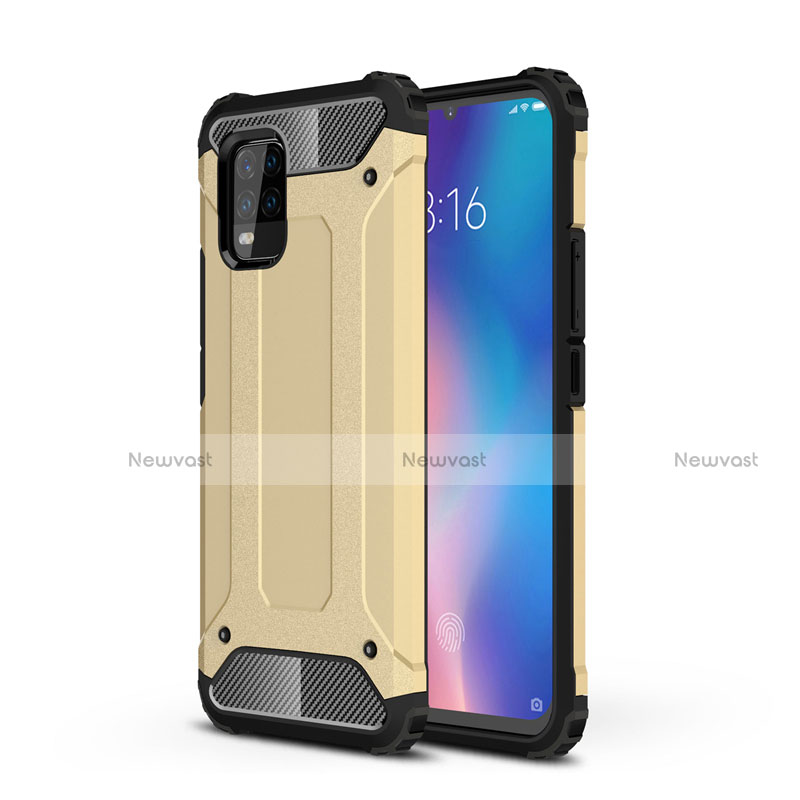 Silicone Matte Finish and Plastic Back Cover Case for Xiaomi Mi 10 Lite