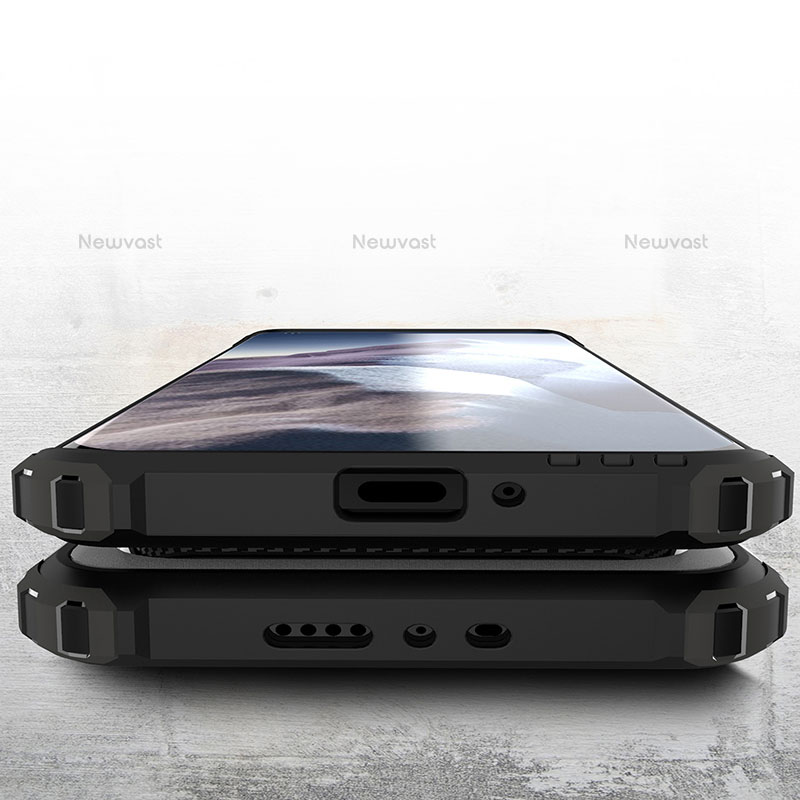 Silicone Matte Finish and Plastic Back Cover Case for Xiaomi Mi 11 Ultra 5G