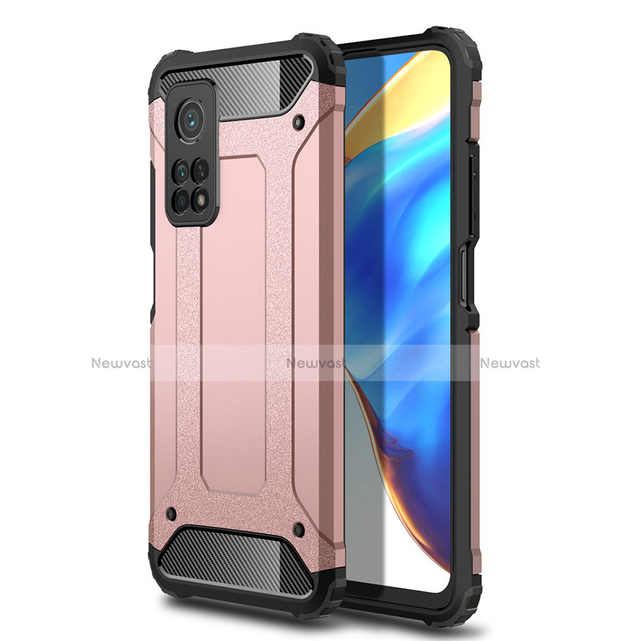 Silicone Matte Finish and Plastic Back Cover Case for Xiaomi Redmi K30S 5G