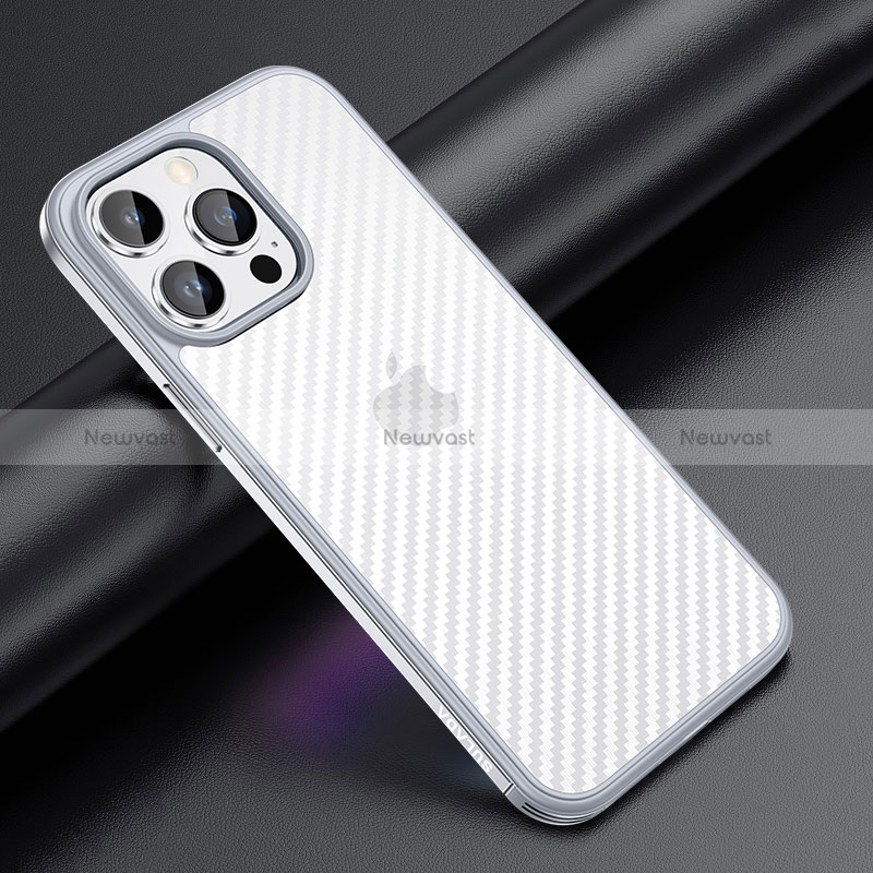 Silicone Matte Finish and Plastic Back Cover Case LD1 for Apple iPhone 13 Pro Max
