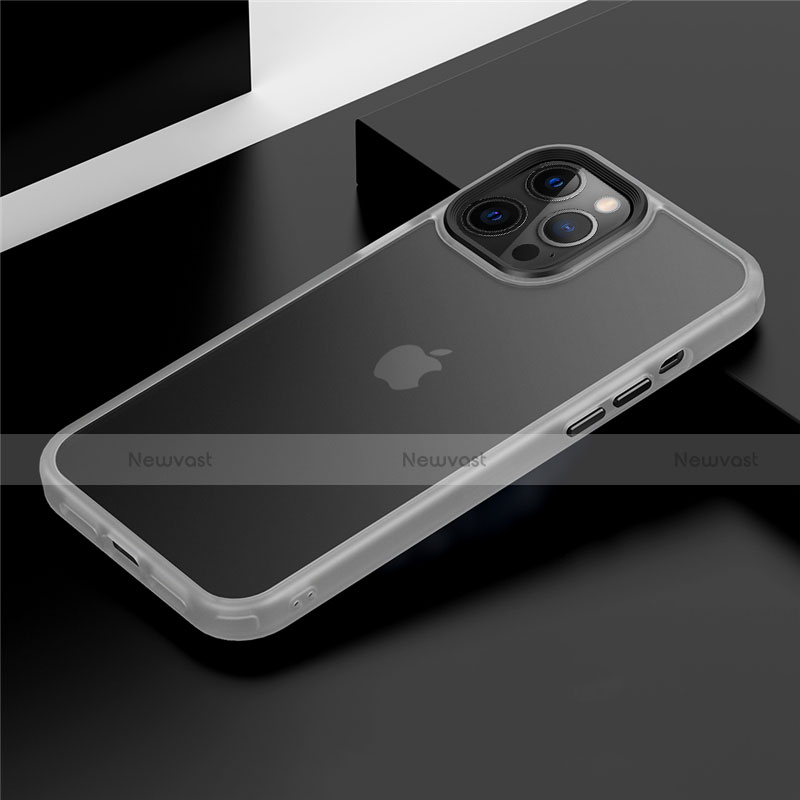 Silicone Matte Finish and Plastic Back Cover Case N01 for Apple iPhone 12 Pro