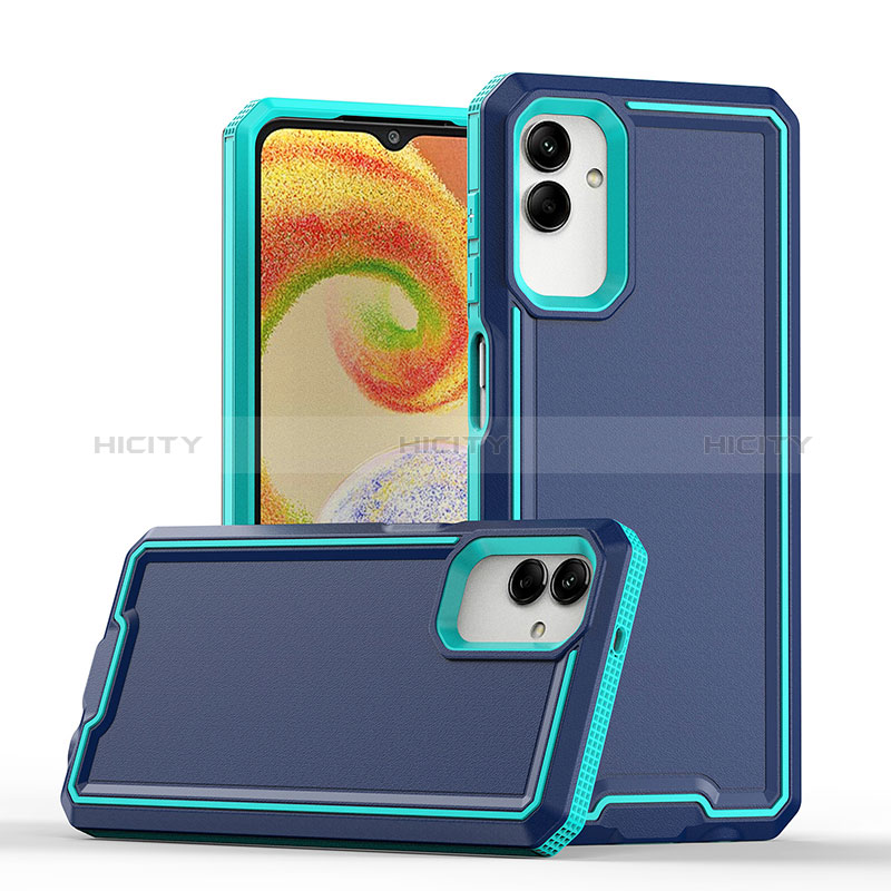 Silicone Matte Finish and Plastic Back Cover Case QW1 for Samsung Galaxy F04