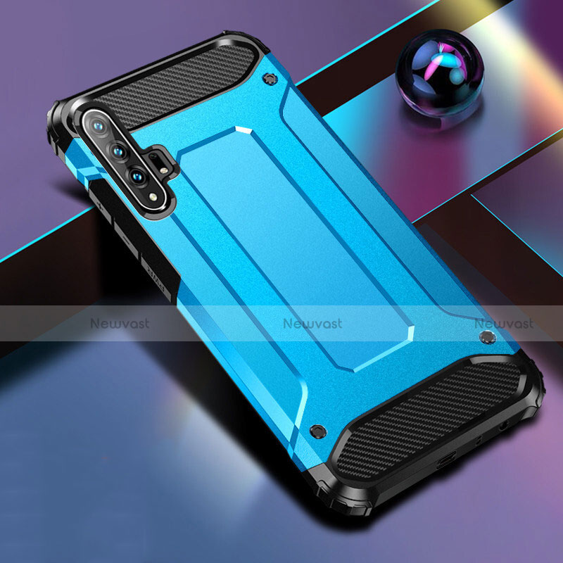 Silicone Matte Finish and Plastic Back Cover Case R01 for Huawei Honor 20 Pro