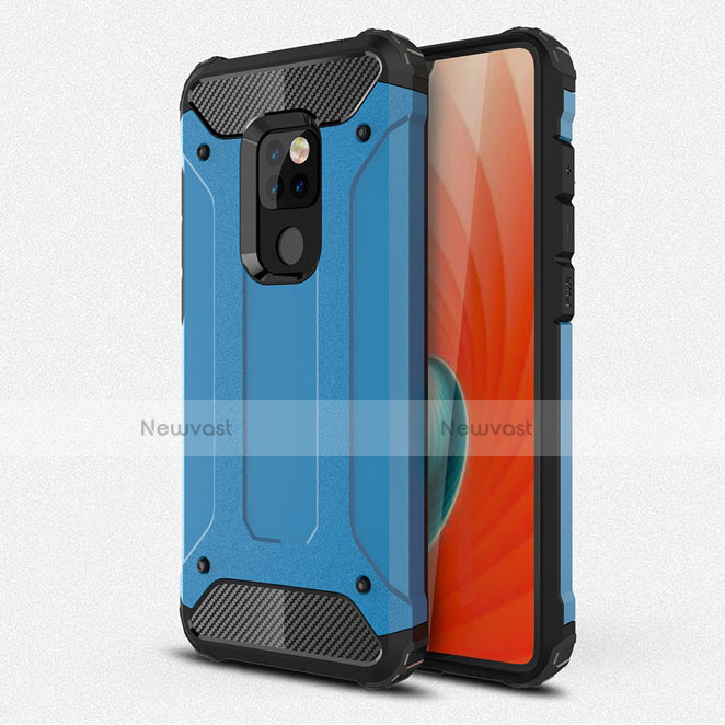 Silicone Matte Finish and Plastic Back Cover Case R01 for Huawei Mate 20