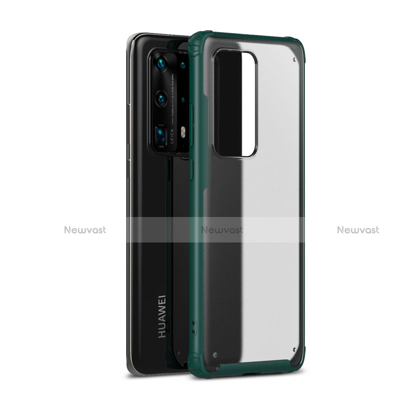 Silicone Matte Finish and Plastic Back Cover Case R01 for Huawei P40 Pro+ Plus