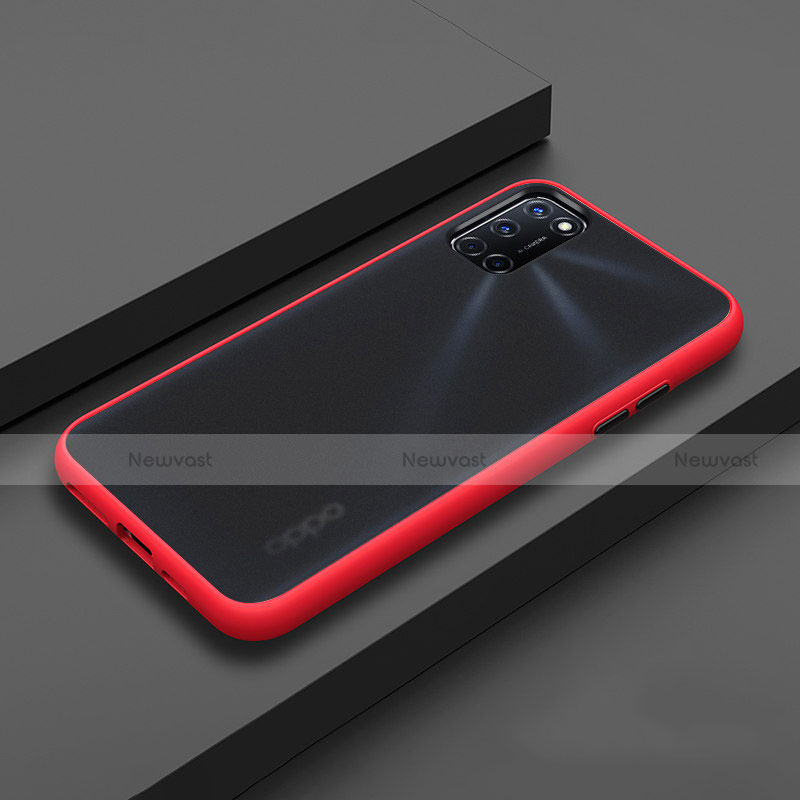 Silicone Matte Finish and Plastic Back Cover Case R01 for Oppo A92