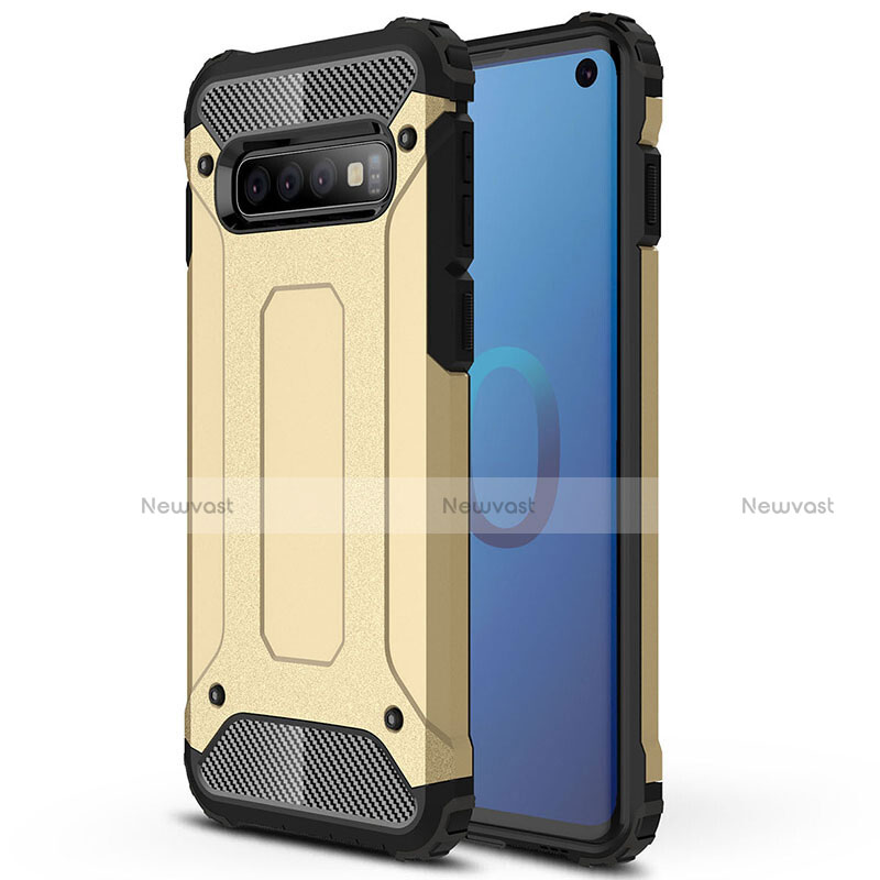 Silicone Matte Finish and Plastic Back Cover Case R01 for Samsung Galaxy S10 5G