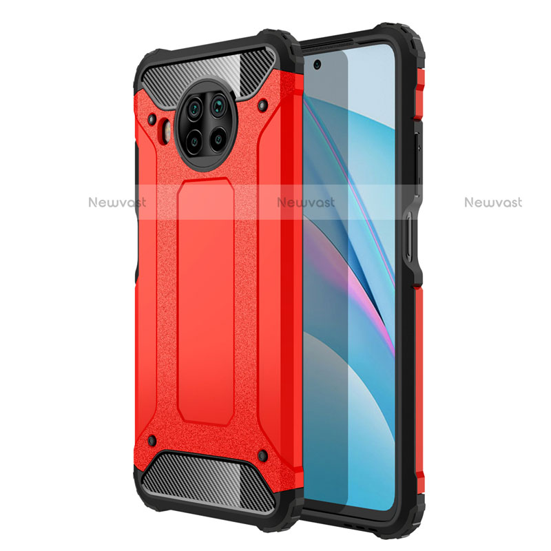 Silicone Matte Finish and Plastic Back Cover Case R01 for Xiaomi Mi 10i 5G