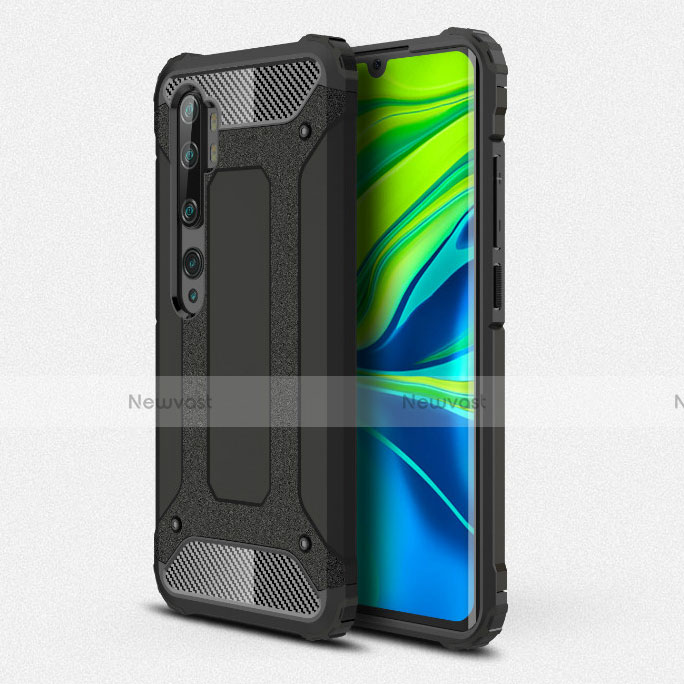 Silicone Matte Finish and Plastic Back Cover Case R01 for Xiaomi Mi Note 10
