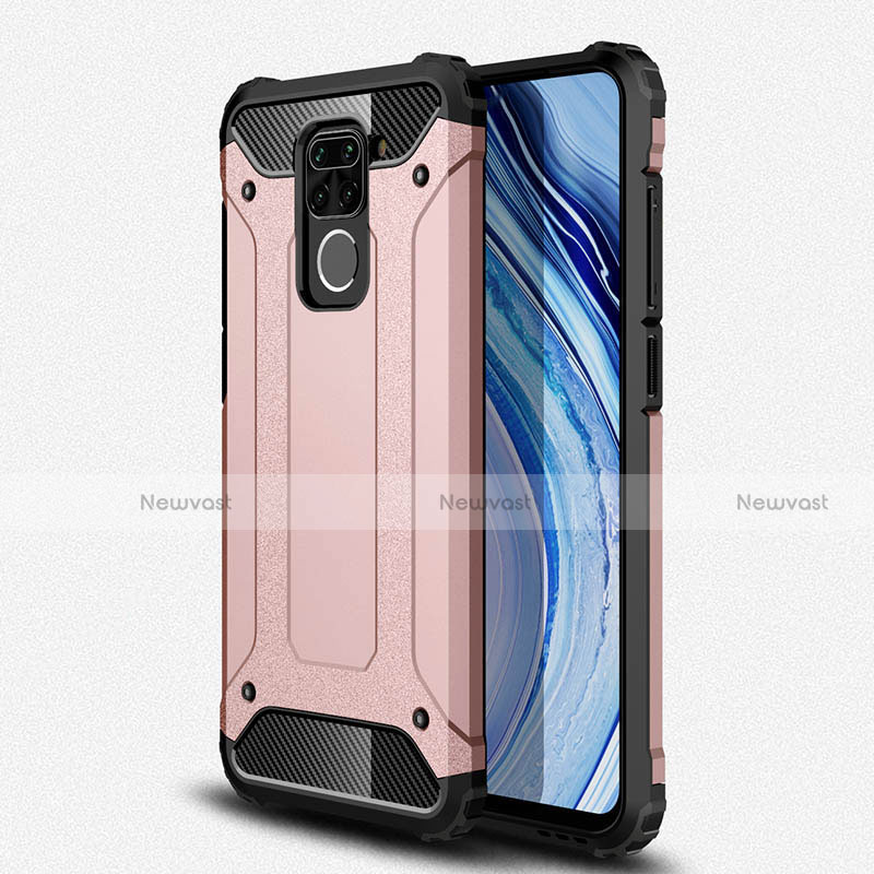 Silicone Matte Finish and Plastic Back Cover Case R01 for Xiaomi Redmi 10X 4G