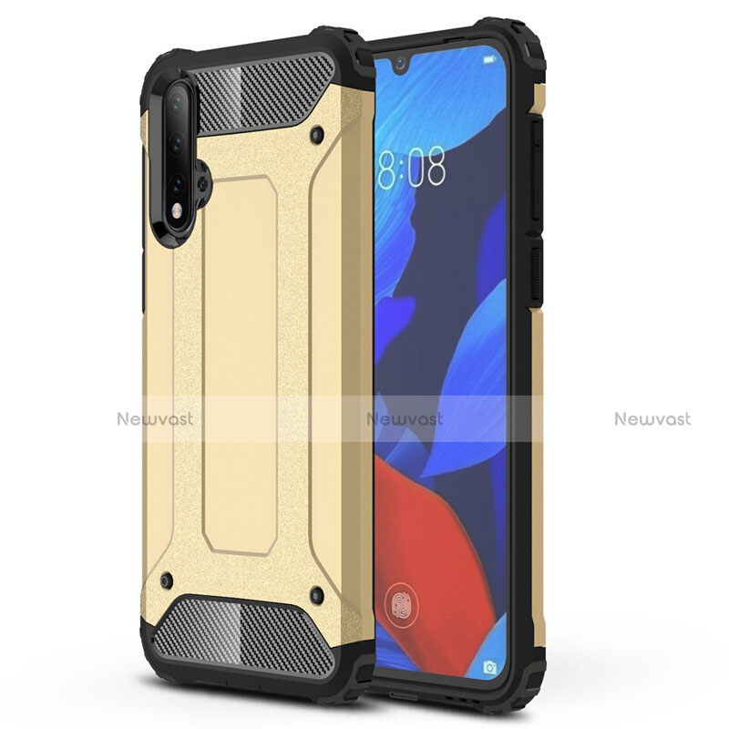 Silicone Matte Finish and Plastic Back Cover Case R02 for Huawei Nova 5 Pro
