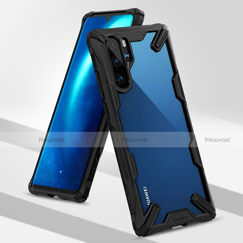 Silicone Matte Finish and Plastic Back Cover Case R02 for Huawei P30 Pro