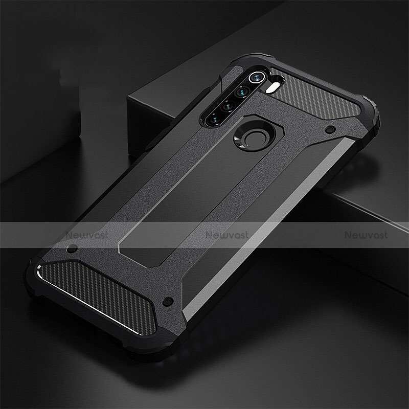 Silicone Matte Finish and Plastic Back Cover Case R02 for Xiaomi Redmi Note 8