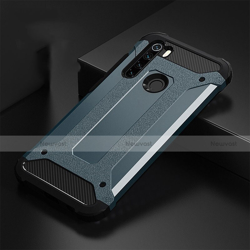 Silicone Matte Finish and Plastic Back Cover Case R02 for Xiaomi Redmi Note 8