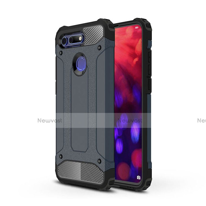 Silicone Matte Finish and Plastic Back Cover Case R03 for Huawei Honor View 20