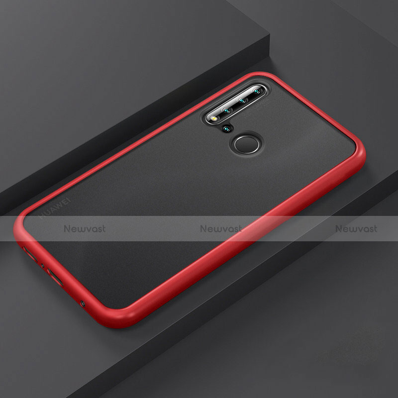 Silicone Matte Finish and Plastic Back Cover Case R03 for Huawei Nova 5i