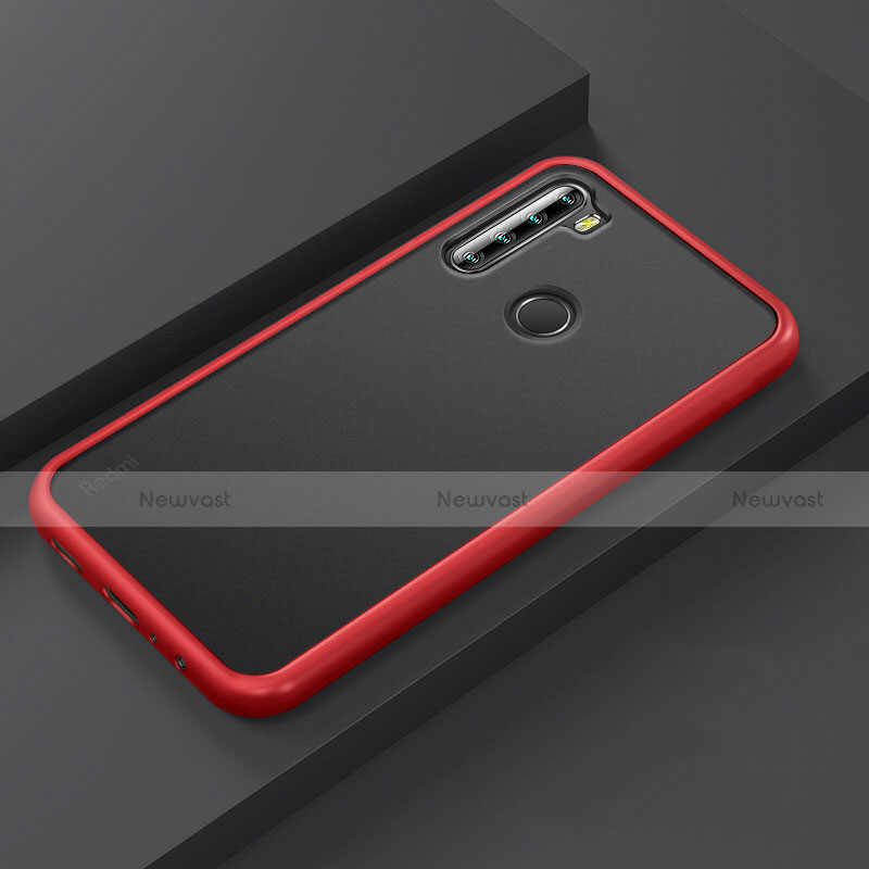 Silicone Matte Finish and Plastic Back Cover Case R03 for Xiaomi Redmi Note 8 (2021)