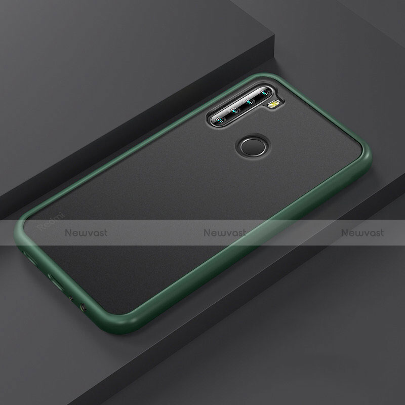 Silicone Matte Finish and Plastic Back Cover Case R03 for Xiaomi Redmi Note 8 (2021)