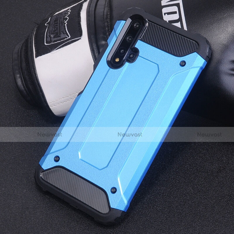 Silicone Matte Finish and Plastic Back Cover Case R04 for Huawei Nova 5 Pro