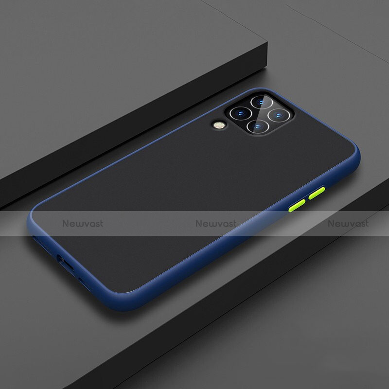 Silicone Matte Finish and Plastic Back Cover Case U01 for Huawei Nova 7i Blue