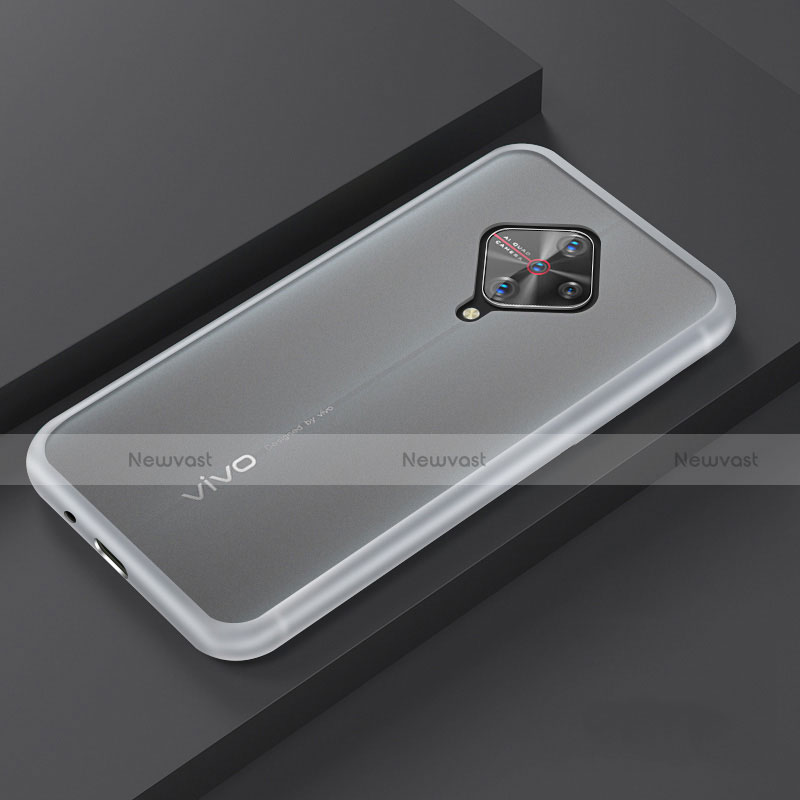 Silicone Matte Finish and Plastic Back Cover Case U01 for Vivo S1 Pro