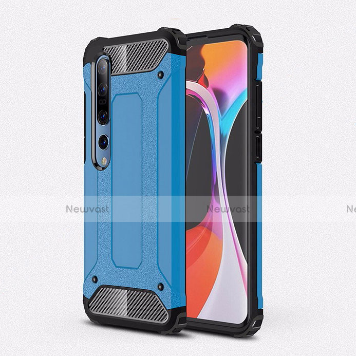 Silicone Matte Finish and Plastic Back Cover Case U01 for Xiaomi Mi 10