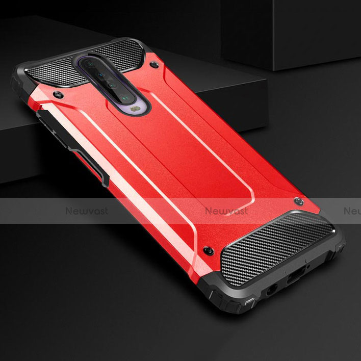 Silicone Matte Finish and Plastic Back Cover Case U01 for Xiaomi Poco X2