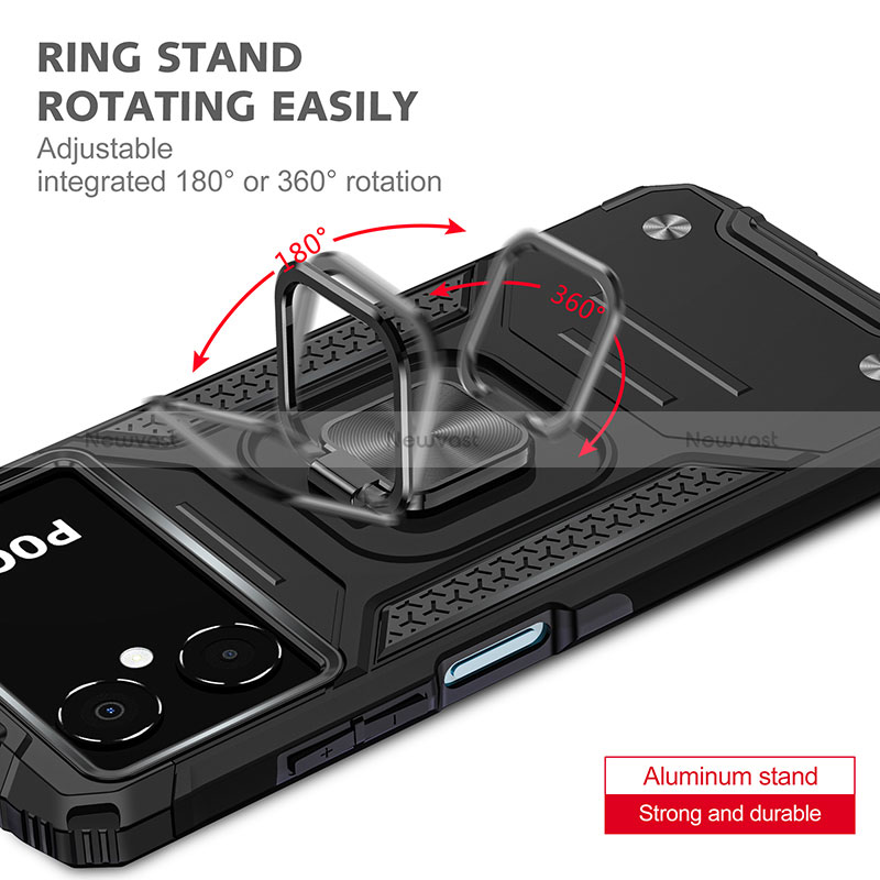 Silicone Matte Finish and Plastic Back Cover Case with Magnetic