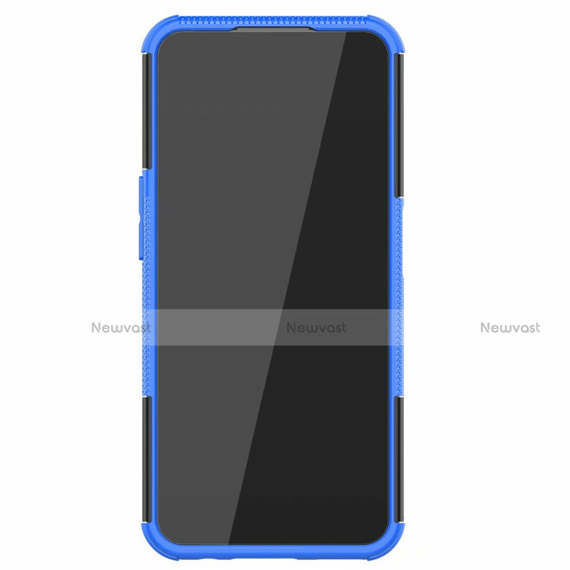 Silicone Matte Finish and Plastic Back Cover Case with Stand A01 for Realme Narzo 20 Pro